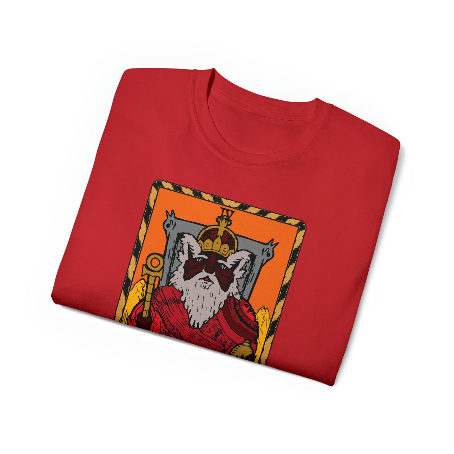 Raccoon Tarot THE EMPEROR - Unisex Ultra Cotton Tee