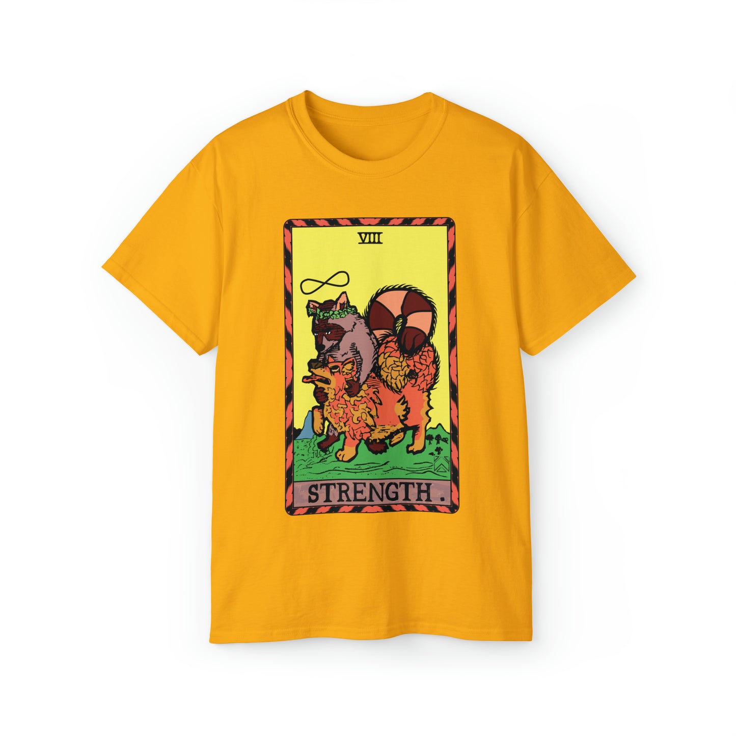 Raccoon Tarot STRENGTH Unisex Ultra Cotton Tee