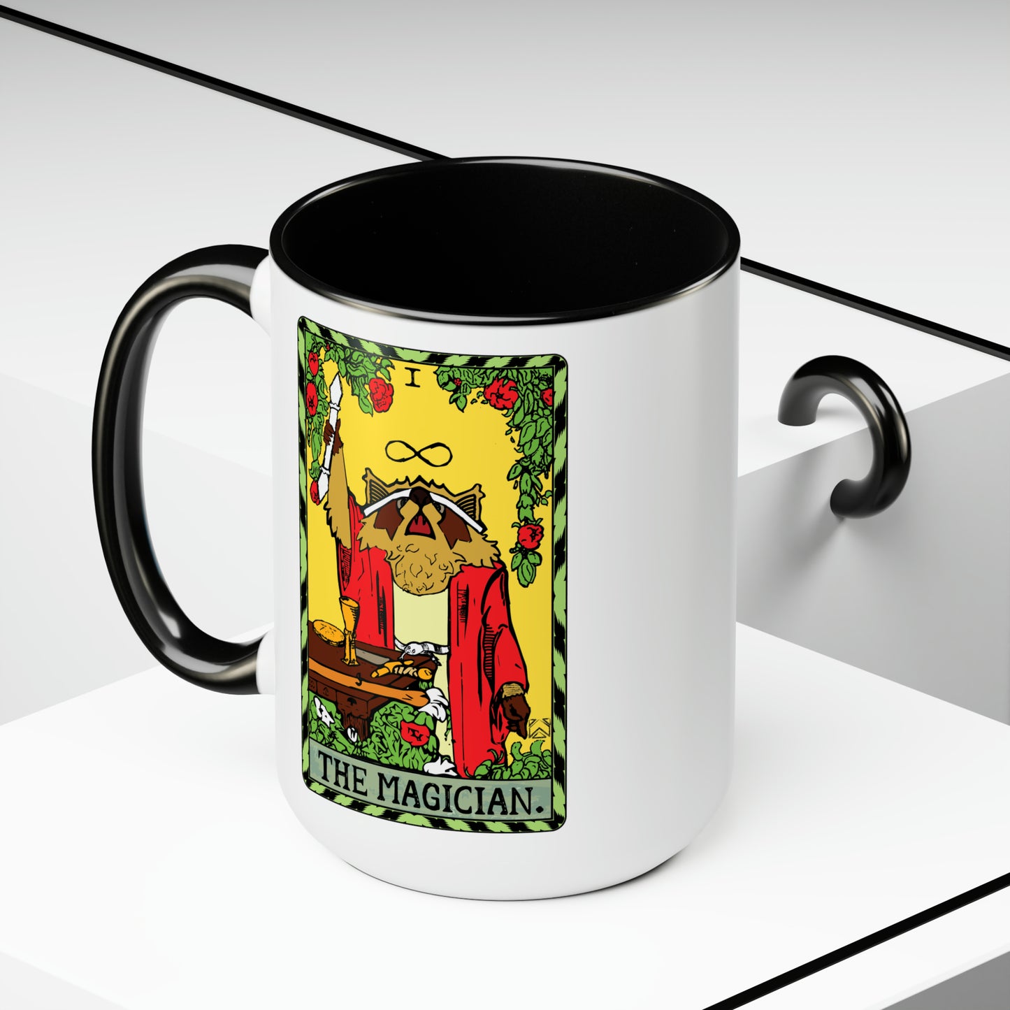 Raccoon Tarot THE MAGICIAN - Mug, 15oz