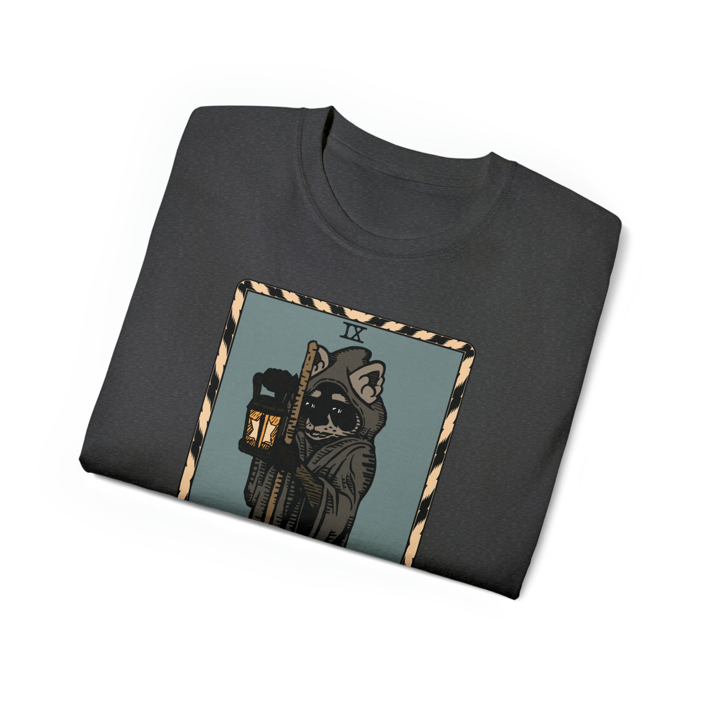 Raccoon Tarot THE HERMIT - Unisex Ultra Cotton Tee