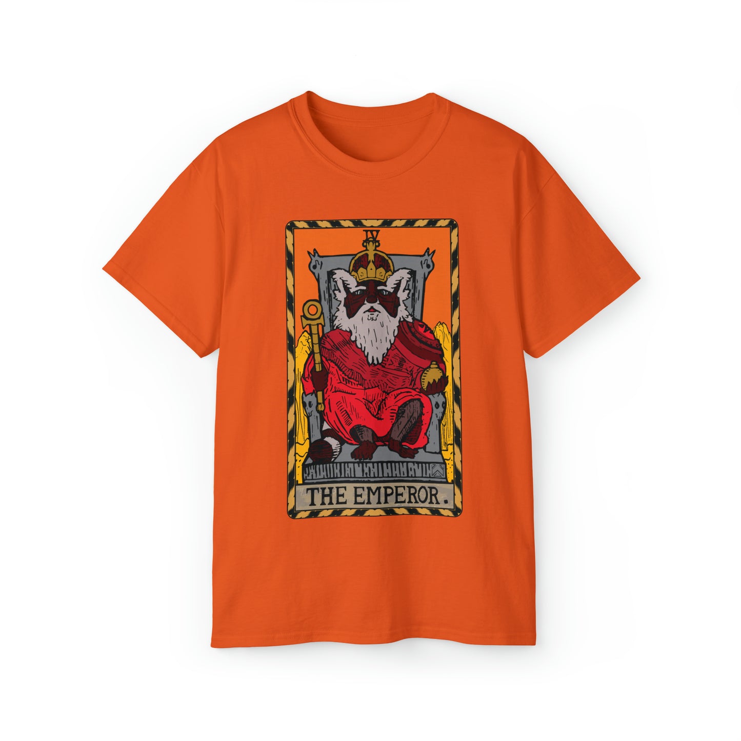 Raccoon Tarot THE EMPEROR - Unisex Ultra Cotton Tee