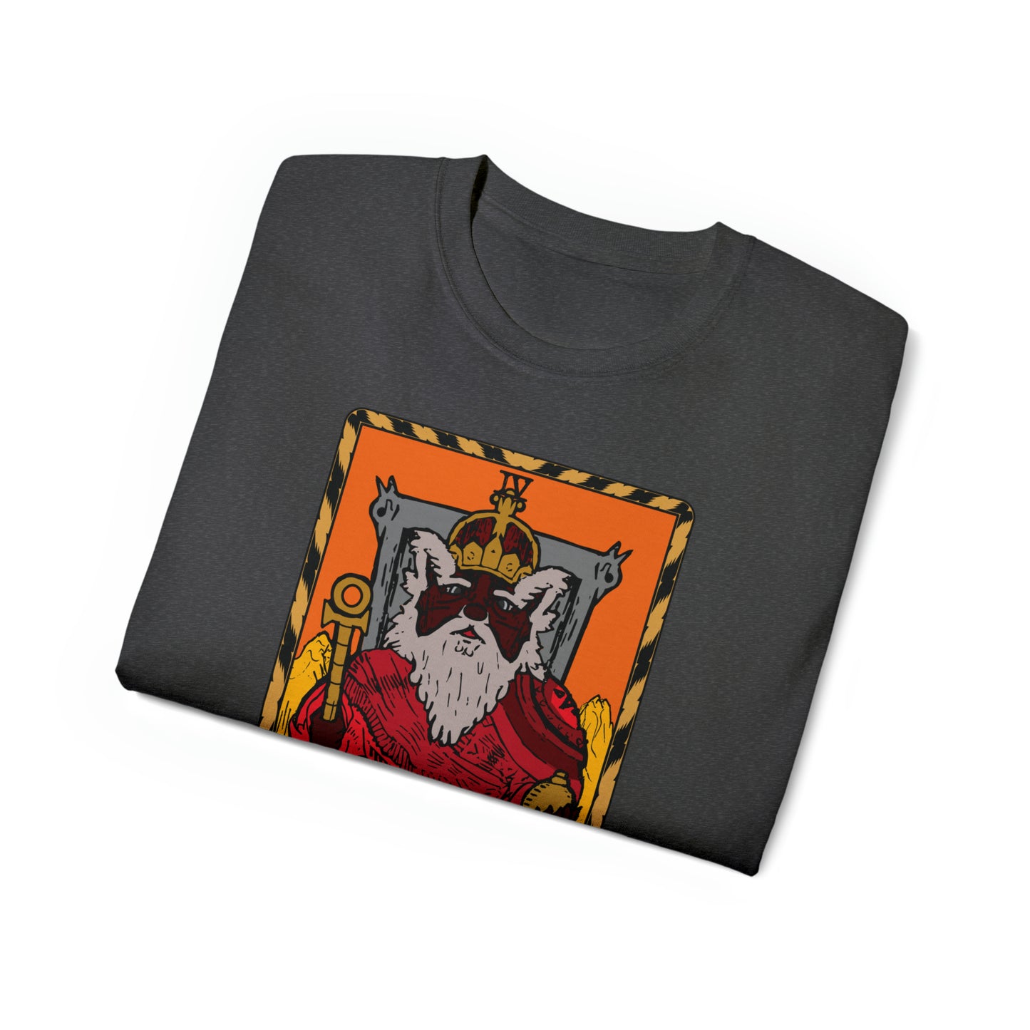 Raccoon Tarot THE EMPEROR - Unisex Ultra Cotton Tee