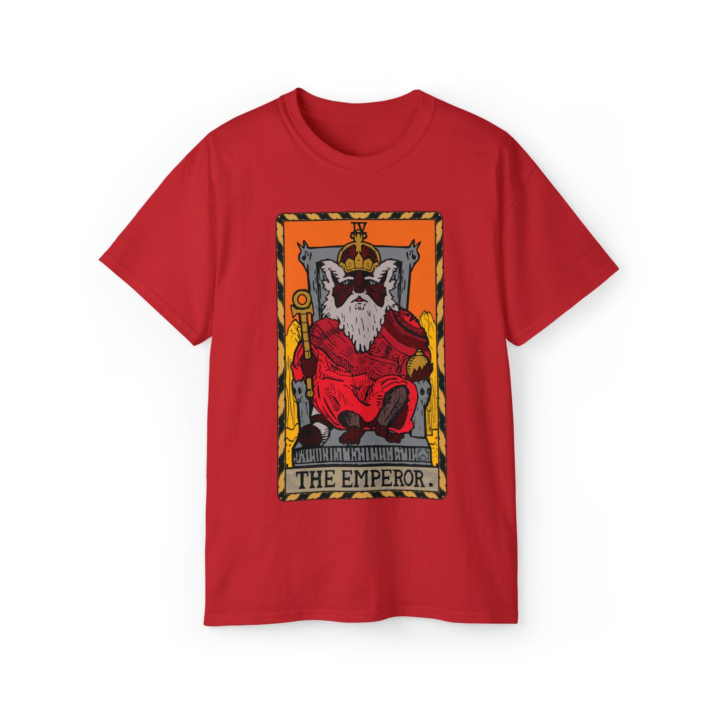 Raccoon Tarot THE EMPEROR - Unisex Ultra Cotton Tee